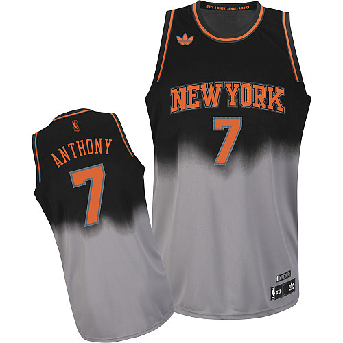  NBA New York Knicks 7 Carmelo Anthony Fadeaway Fashion Swingman Jersey